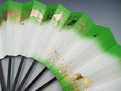 商品 ぼかし 9寸5分 両褄ちらし 1209-13 黒塗骨 愛 舞扇子 踊り用 花かげ