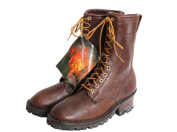 HATHORN ハソーン　ロガーブーツ　ビンテージ　ワークブーツ NEW【HATHORN】ロガーブーツ Size9 1/2D - 古着屋HamburgCafe