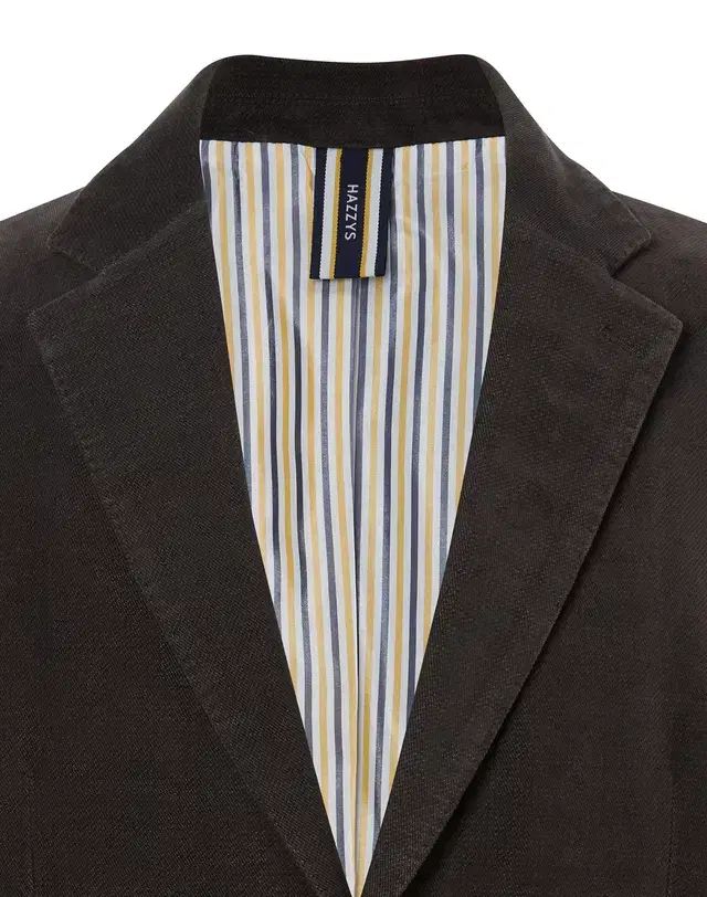 HAZZYS へジス メンズ ブラウン メランジ ジャケット 95 100 110 115