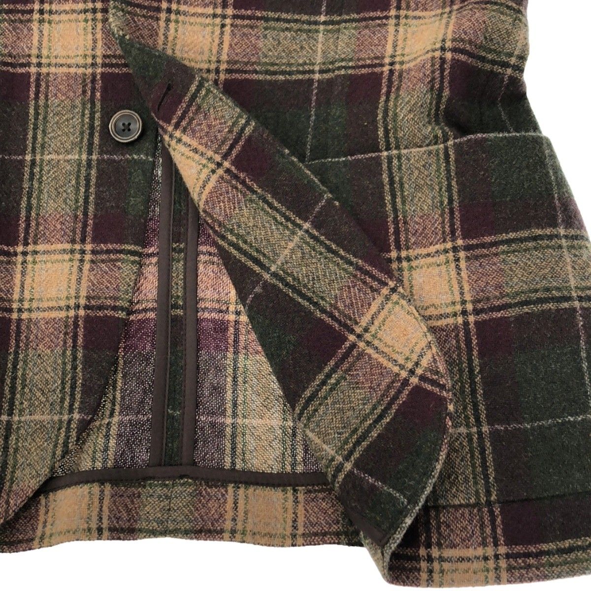 CIRCOLO 1901 チルコロ1901 カシミヤ混チェック柄テーラードジャケット