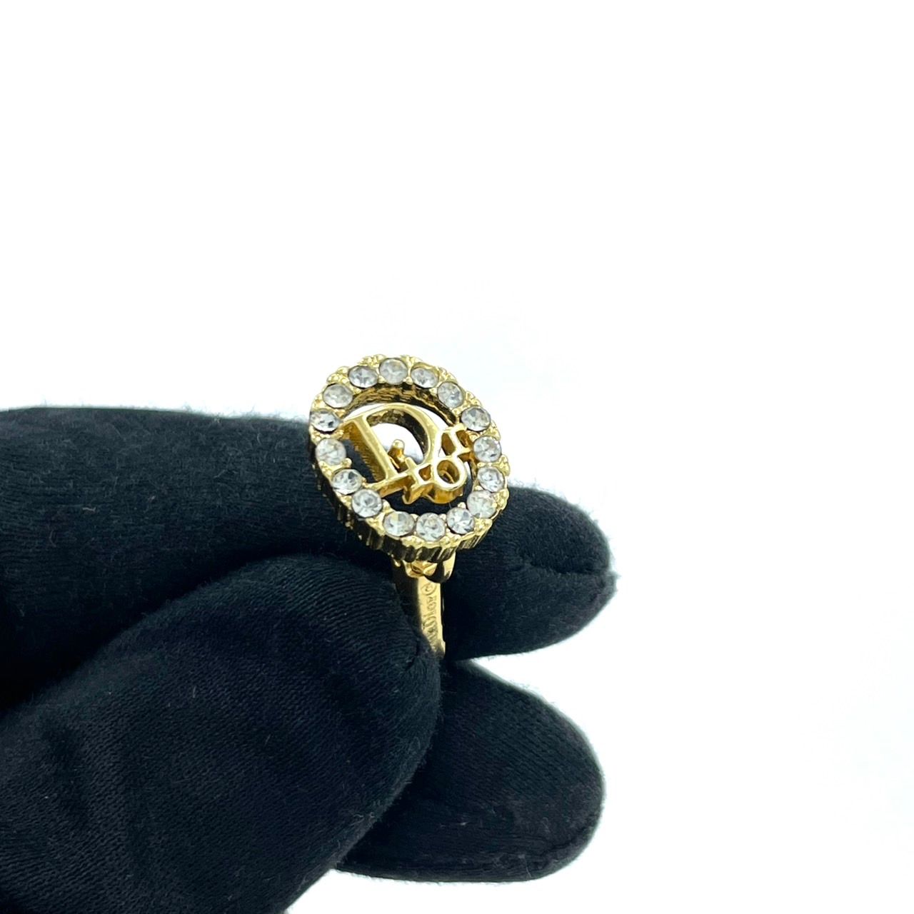 Dior ヴィンテージ　マーガレットモチーフリング ケース付き Dior ヴィンテージ マーガレットモチーフリング ケース付き