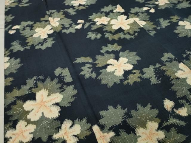 草花文 正絹