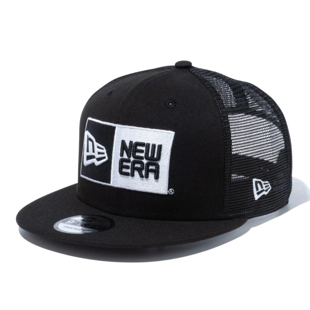 ニューエラ 9FIFTY トラッカー ボックスロゴ ブラック ホワイト 1個  New Era 9FIFTY Trucker Box Logo Black White 1pc OSFM(約57.7-61.5cm)