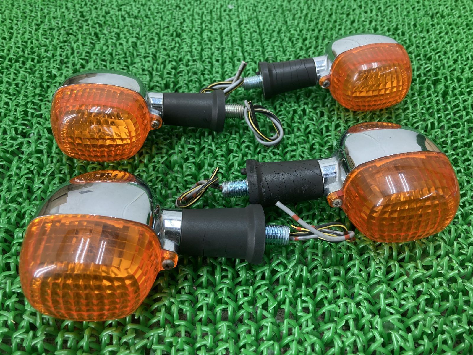 バリオス バリオスII ウインカー 3661 カワサキ 純正  バイク 部品 ZR250A ZR250B 4個セット 修復素材やペイント素材に 品薄