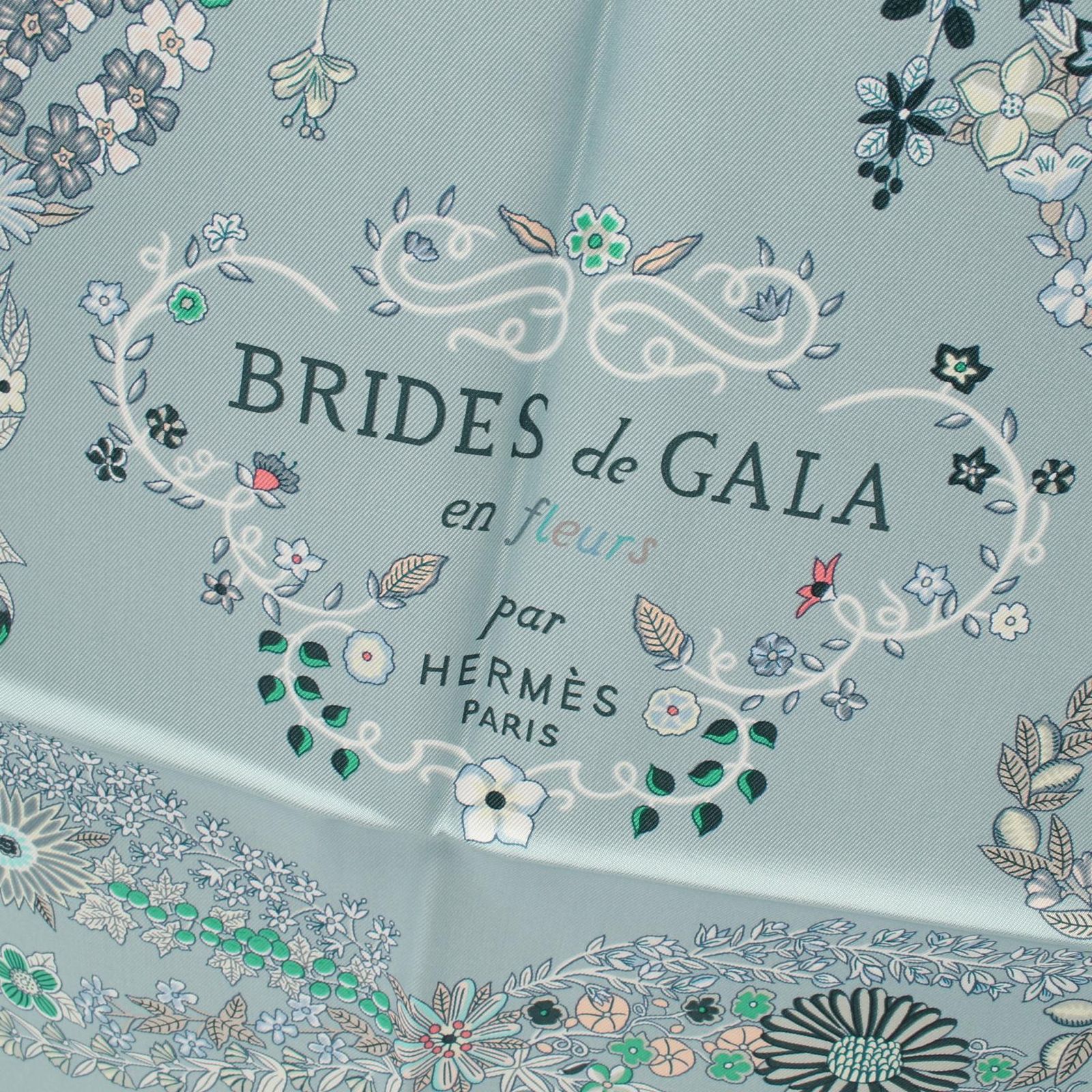 エルメス HERMES スカーフ カレ90 BRIDES de GALA en Fleurs エルメス HERMES スカーフ カレ90 BRIDES de GALA en Fleurs
