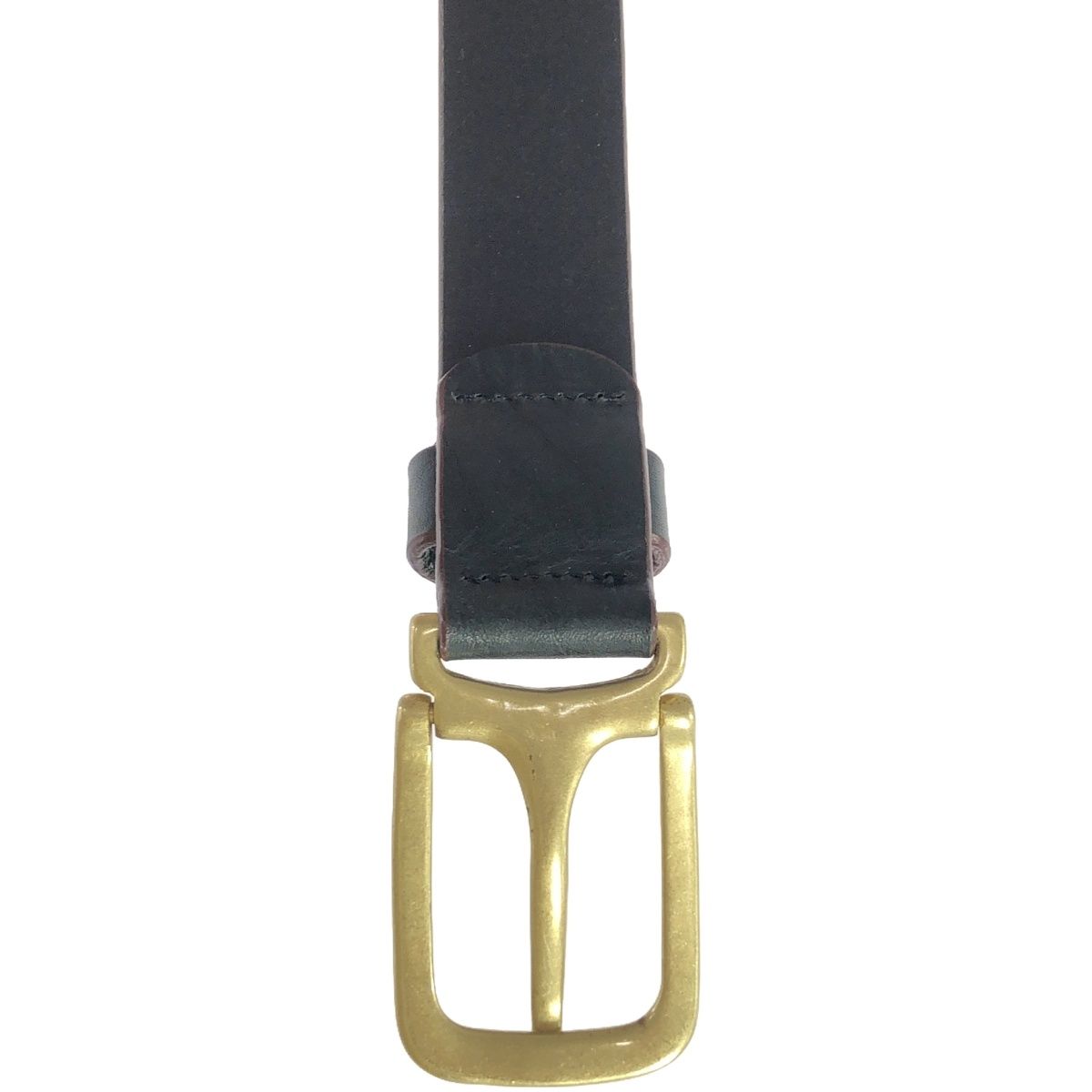 Edwina Horl エドウィナホール スクエアバックルレザーベルト ブラック