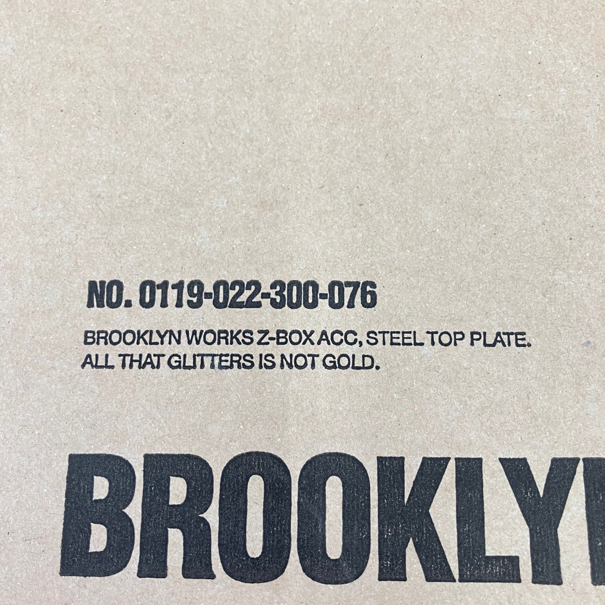 〇〇BROOKLYN WORKS ブルックリンワークス メタルプレート 天板 BLACK