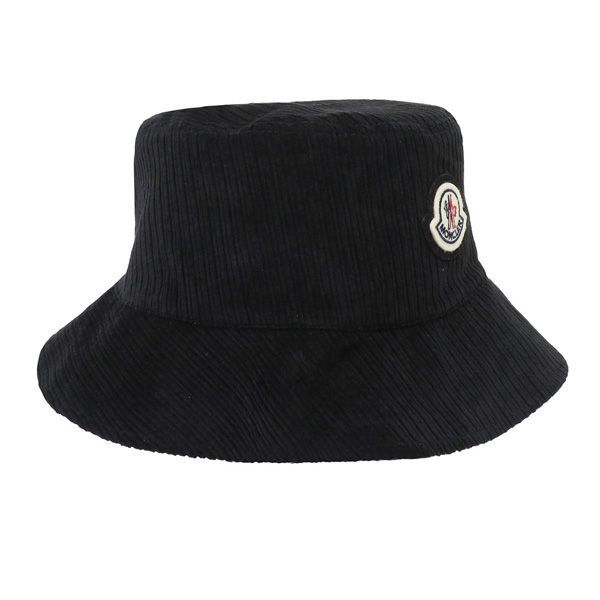 即納【MONCLER】モンクレール ロゴ リバーシブル バケットハット MONCLER (モンクレール) マイクロソフトナイロン リバーシブル