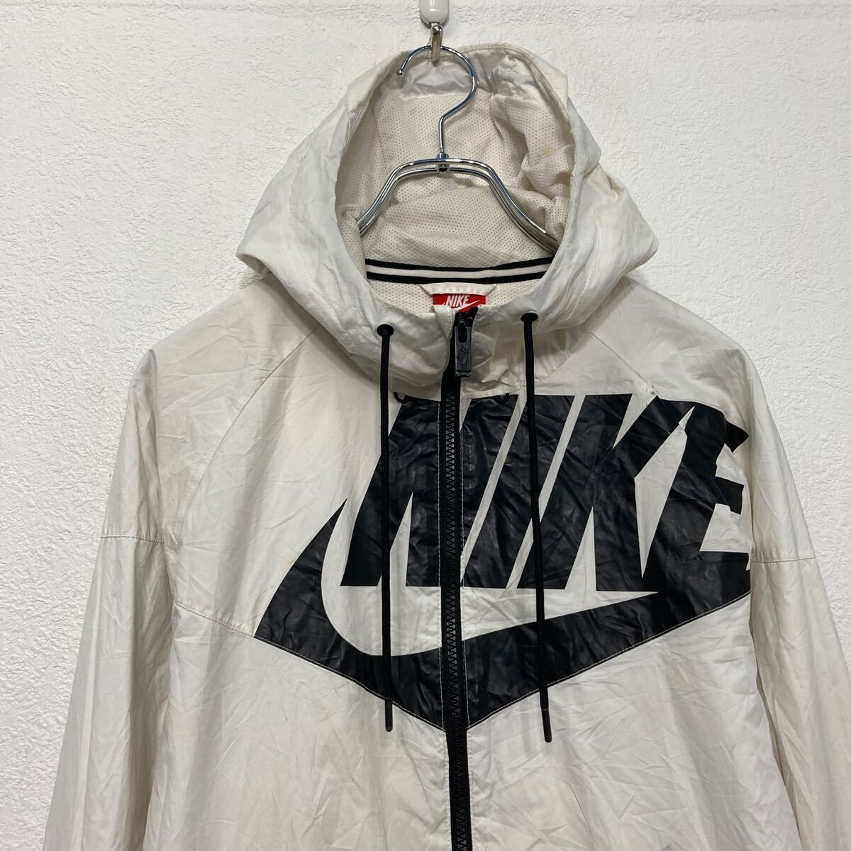 NIKE ジップアップ ジャケット ナイキ S ホワイト スポーツ
