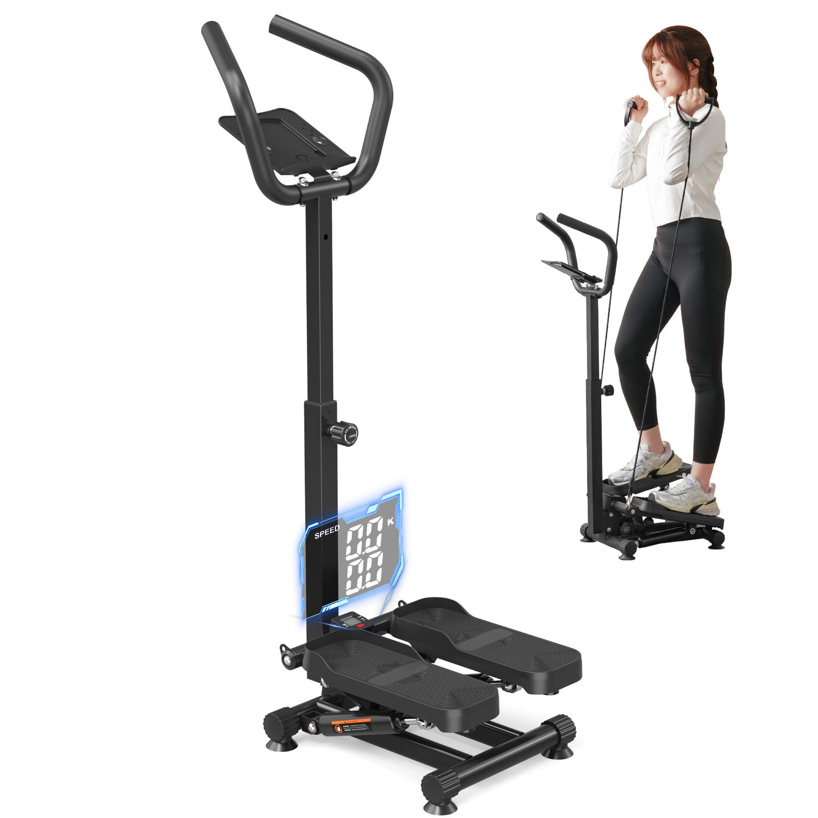 AORTD ステッパー サイドステッパー 静音 ダイエット エクササイズ AORTD ステッパー 健康ステッパー グリップ付き 室内運動