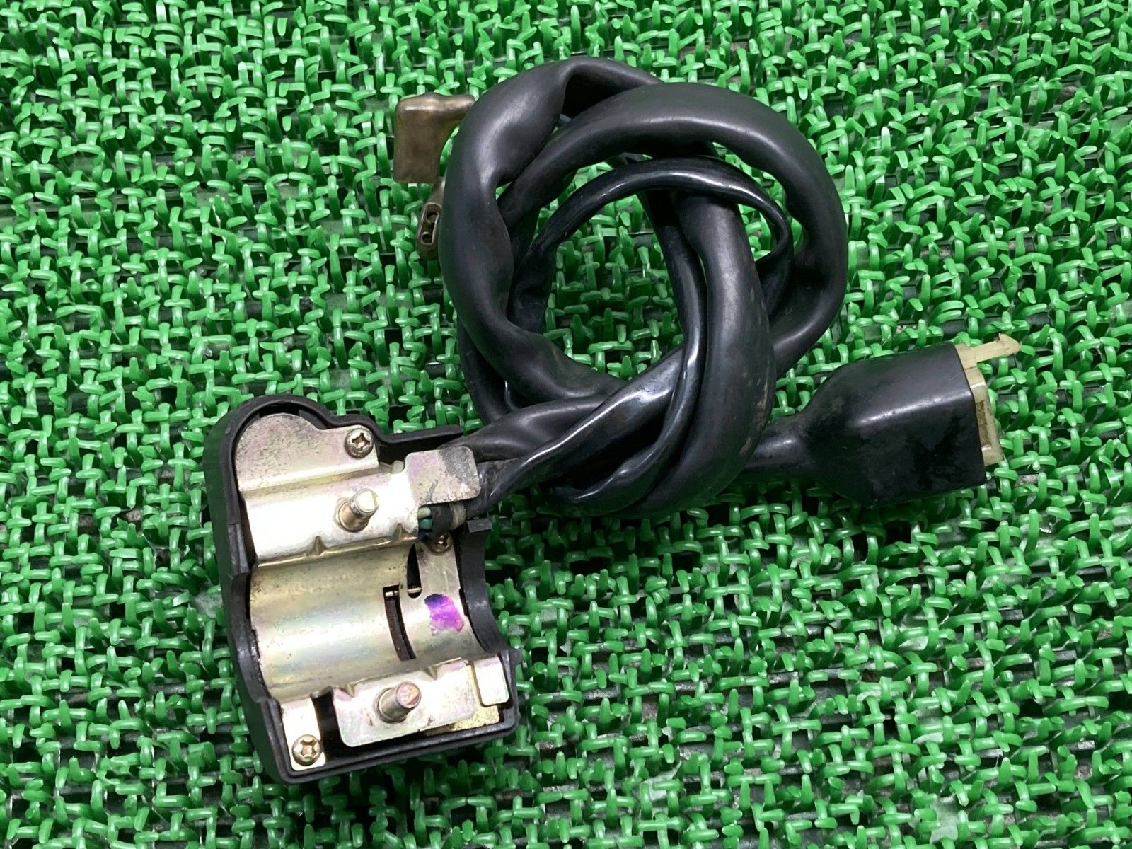 XL200R ハンドルスイッチ 左前 ホンダ 純正 バイク 部品 MD06 スイッチボックス 修復素材に コケキズ無し 品薄 品 Mk