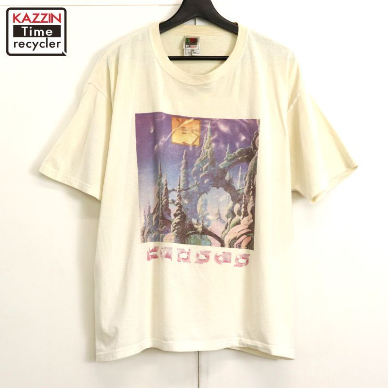 00s カンサス KANSAS Fruit of the Loom バンドＴシャツ メンズ 表記XLサイズ