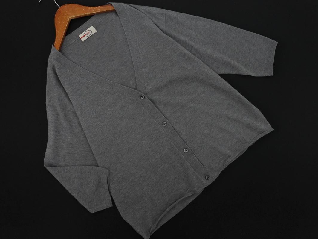 PRADA プラダ ウール カーディガン size42 グレー ◎レディース