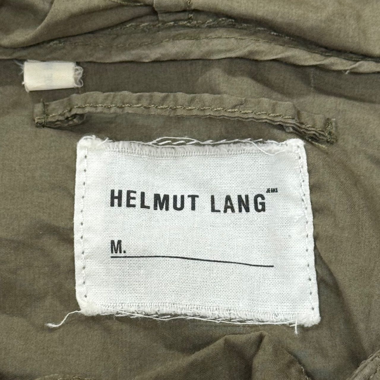 HELMUT LANG ミリタリーアノラックパーカー レースアップフードシャツ