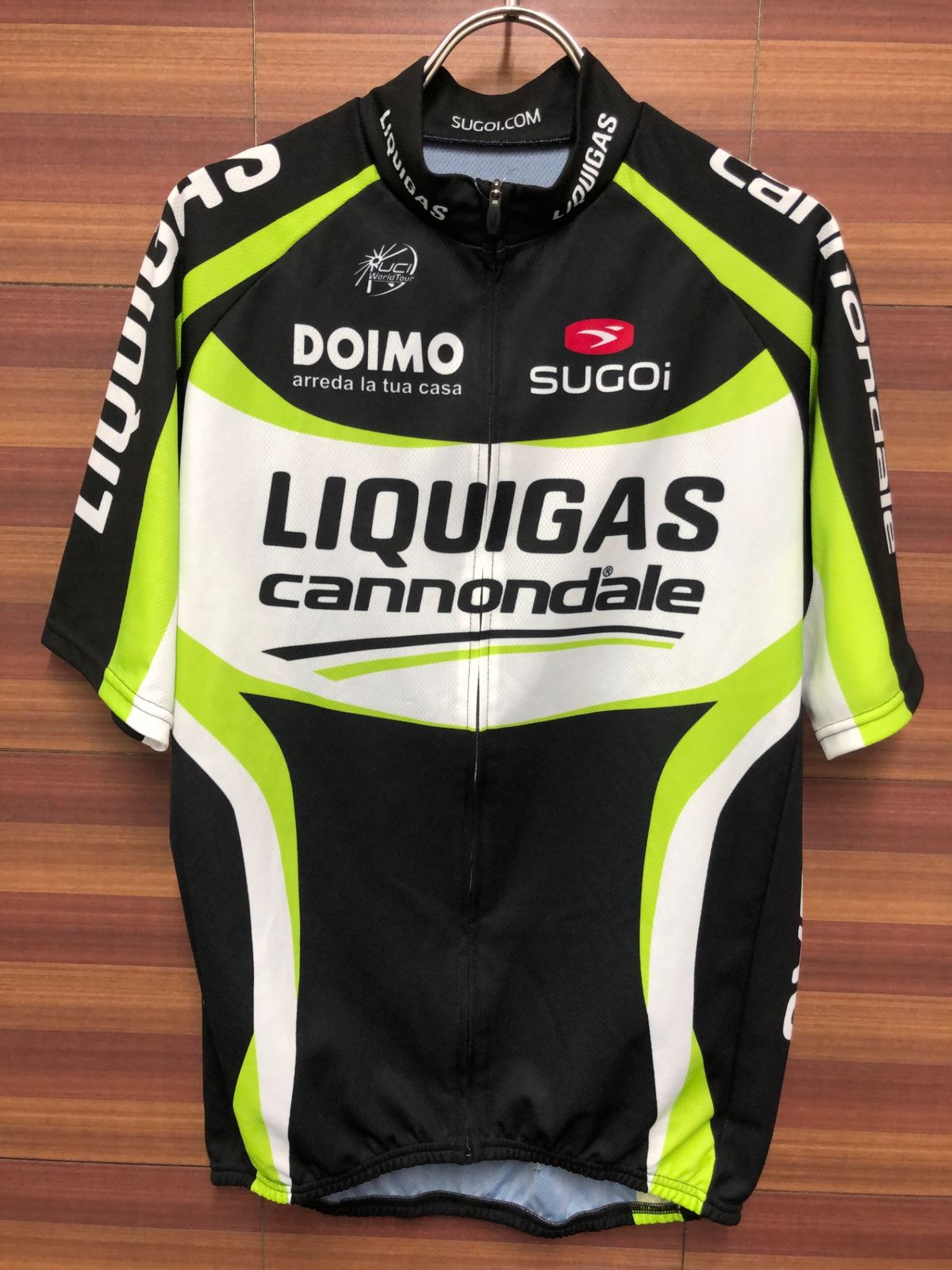 IP654 スゴイ SUGOI LIQUIGAS 半袖 サイクルジャージ 黒 XLサイズ
