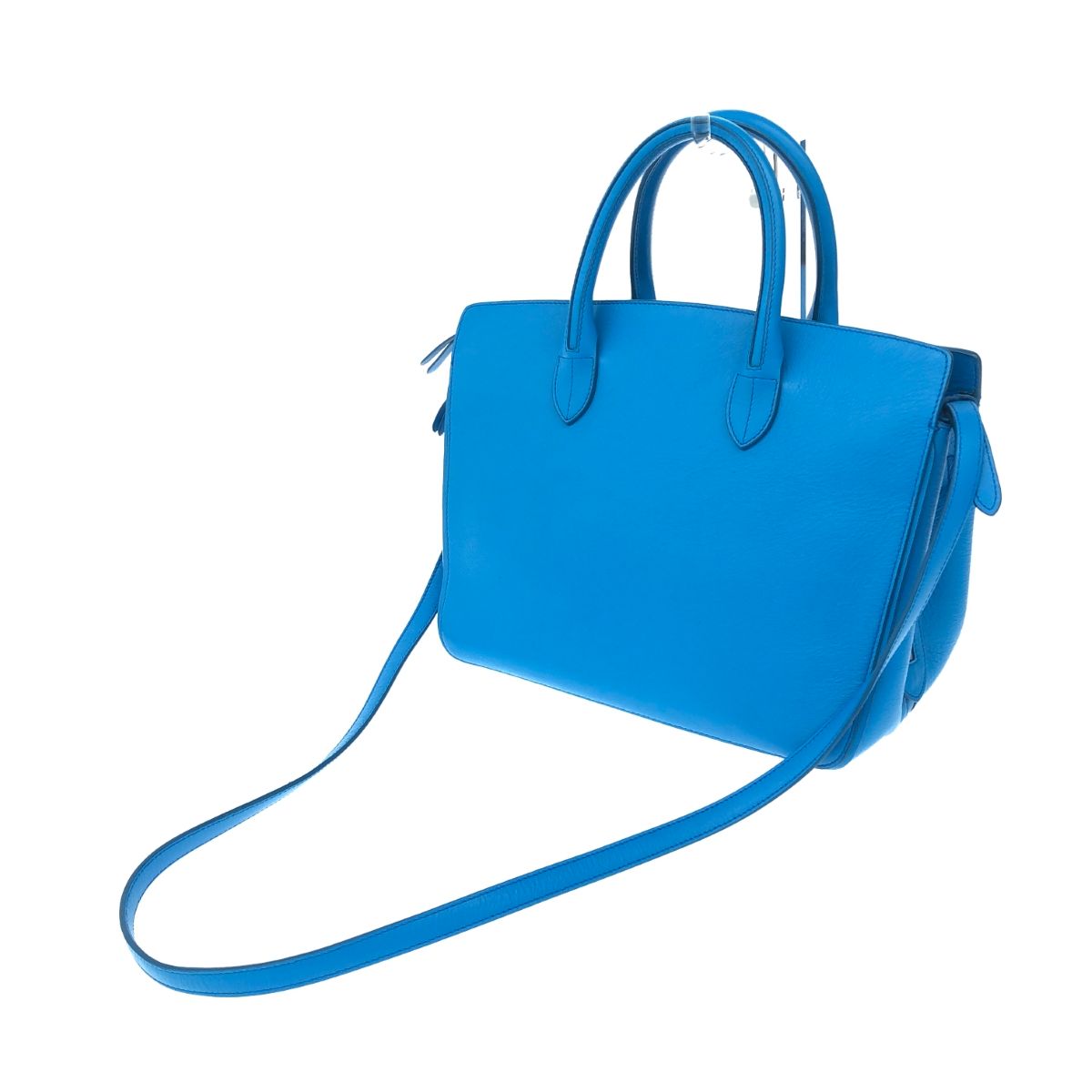 Jil Sander 編み込みレザー トートバッグ ブルー JIL SANDER - JIL SANDER ジルサンダー 2WAYバッグ ブルー