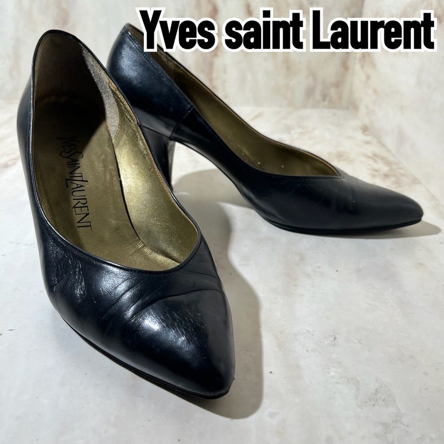 【新品】Yves Saint laurent　イヴサンローラン　ヒール　黒　35