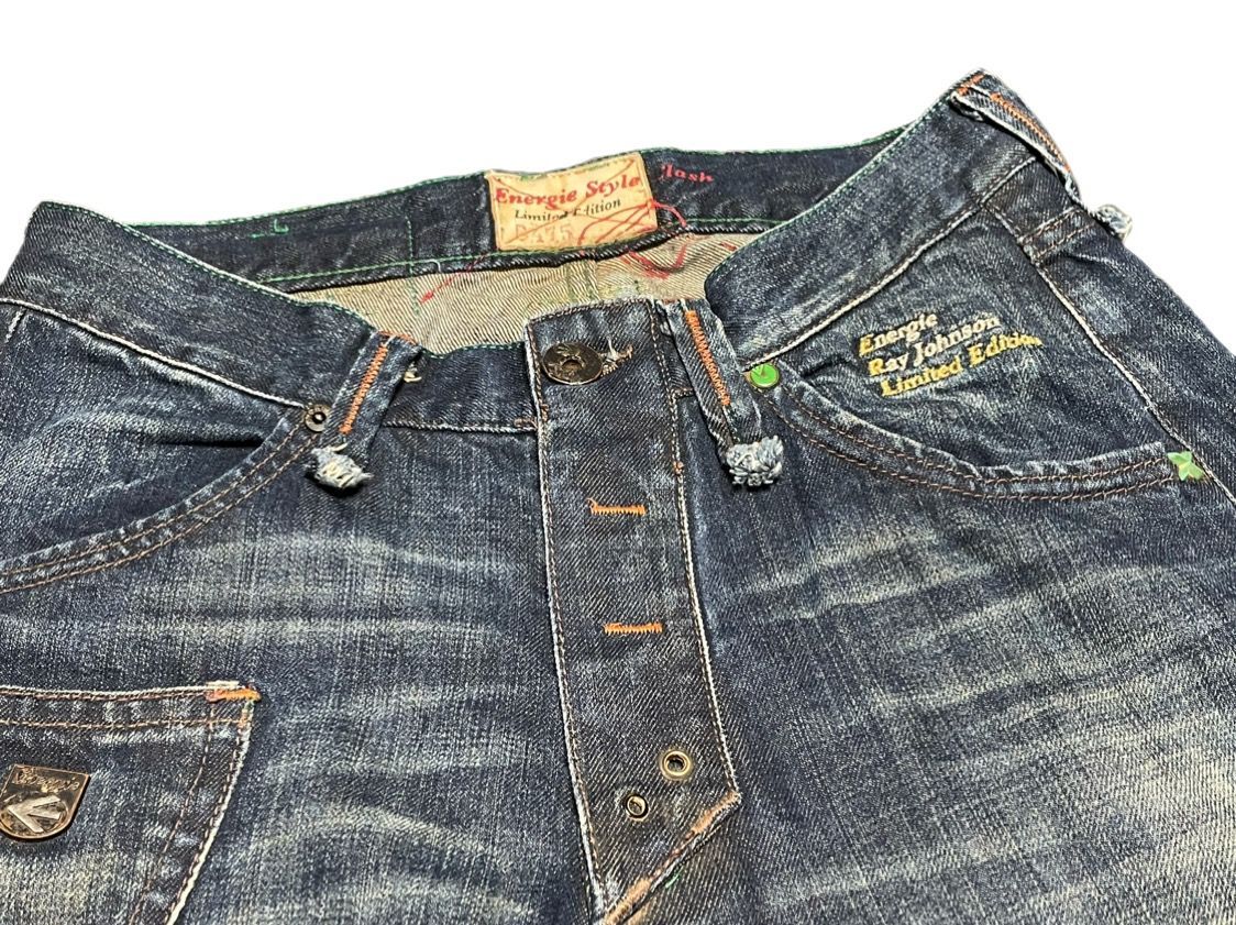 【新品】ENERGIE デニム W28 L34 MADE IN ITALY製 Energie Ray Johnson Limited Edition デニム