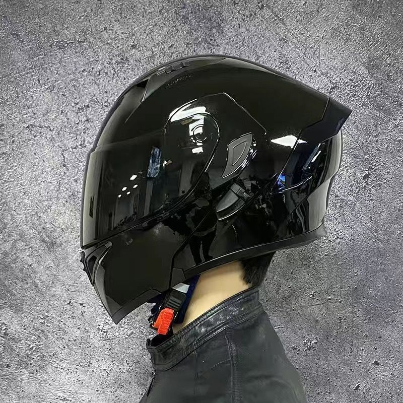 人気システムダブルレンズフルフェイスヘルメットバイクヘルメットＭ－XXL艶消しブラックヘルメットダブルシールドホワイトヘルメットDOT認証内蔵レンズ艶あり黒