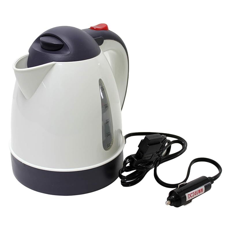 大人気，人気SALE メルテック(meltec) 車用 電気湯沸かし器 おれのカーケトル(1L) DC24V オートストップ機能・空焚き防止機能付 Meltec CK-754 離乳食調理器具