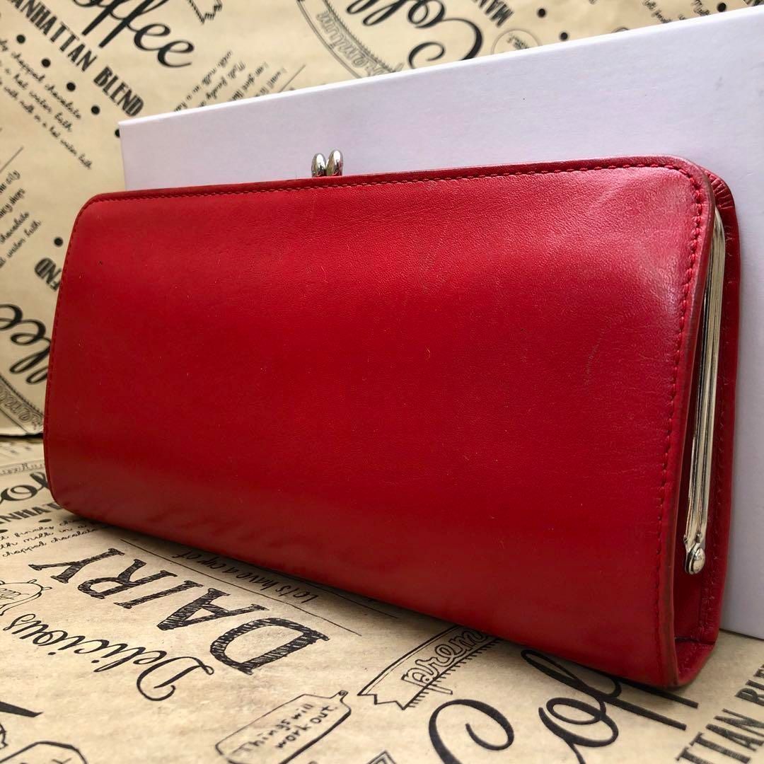 ヴィヴィアンウエストウッド 長財布 がま口 赤 オーブ FS846 - メルカリ