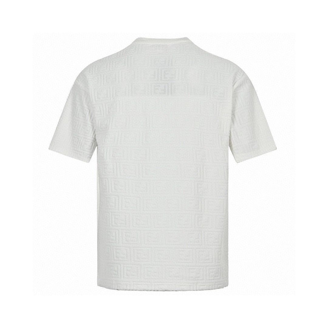FENDI フェンディ 25SS レッドビスコース ジャカード Tシャツ 今日特価】Fendi / フェンディ 25ss ダブル F タオルジャカード