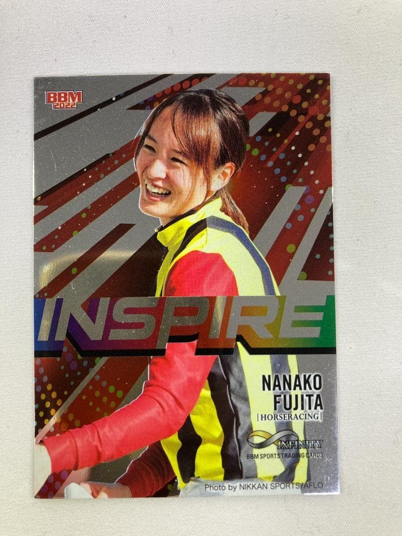 BBM 藤田菜七子直筆サインカード 2022 BBM INFINITY 2022 藤田 菜七子