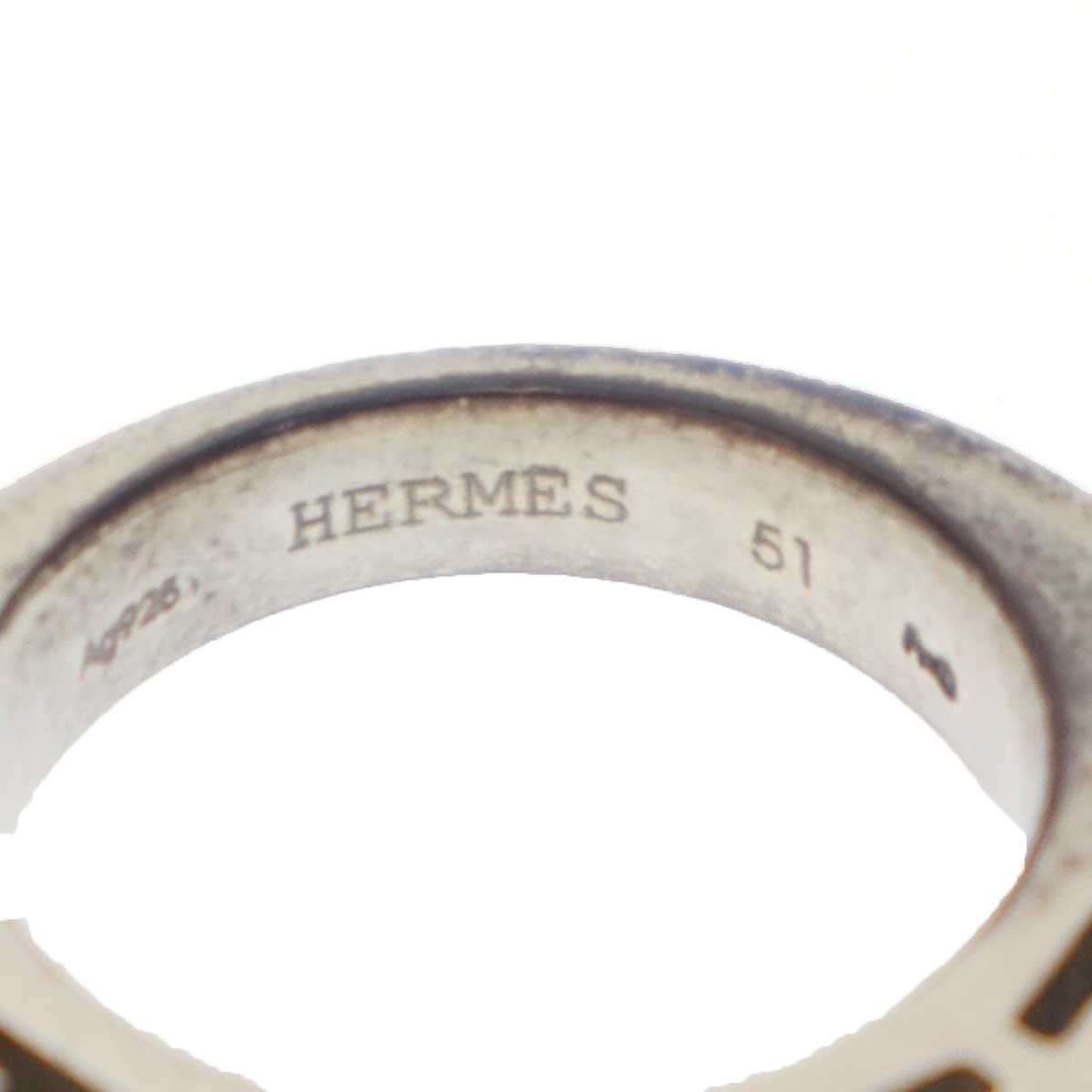 HERMES エルメス クラルテ Hリング シルバー 51 - メルカリ