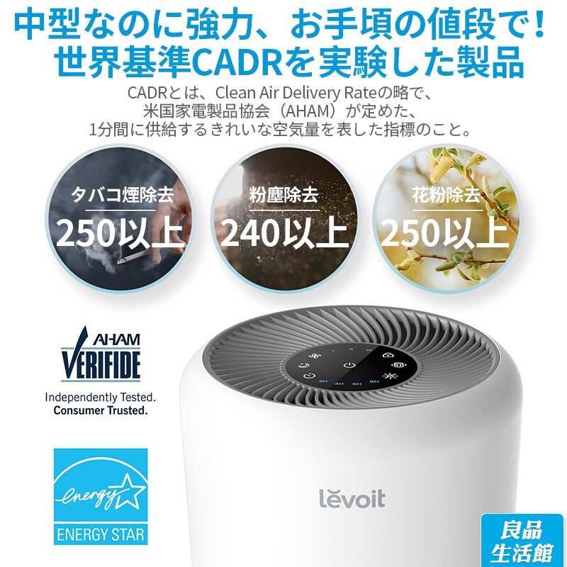 楽天市場】【100%抽選P】空気清浄機 タバコ levoit core300
