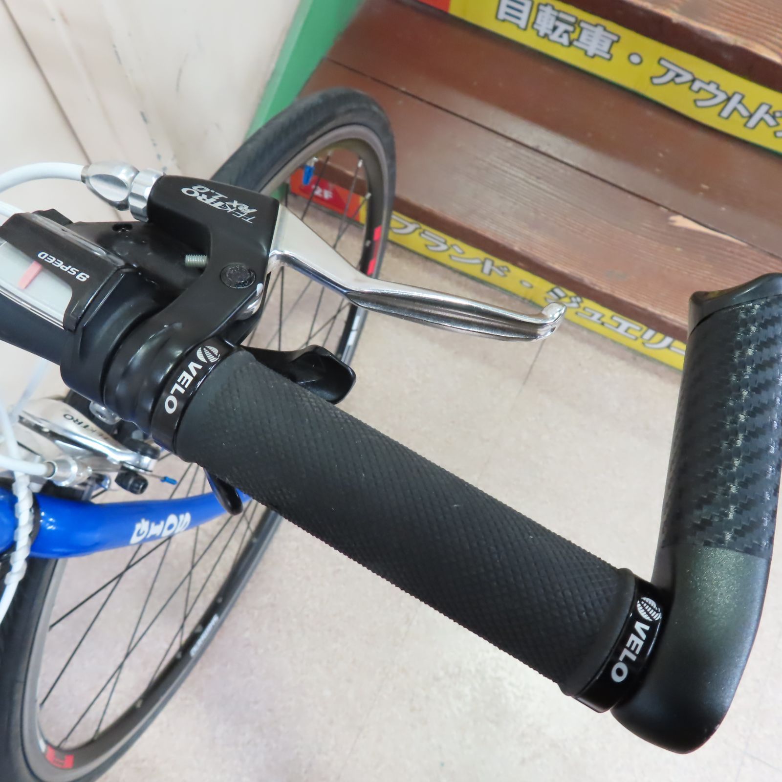 GIOS ジオス ロードバイク AMPIO フラットバー 2×9速 ジオスブルー 540 