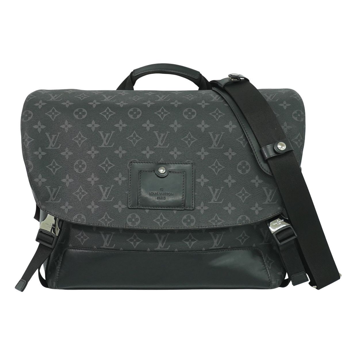 本物 ルイヴィトン LOUIS VUITTON LV メッセンジャーヴォワヤージュ MM モノグラム エクリプス ショルダーバッグ ブラック M40510 ビトン バッグ フォロー割