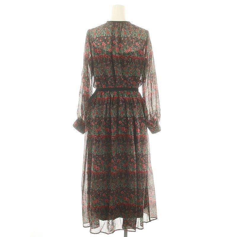 アナイ ANAYI 22AW ティアードフラワープリントワンピース ロング