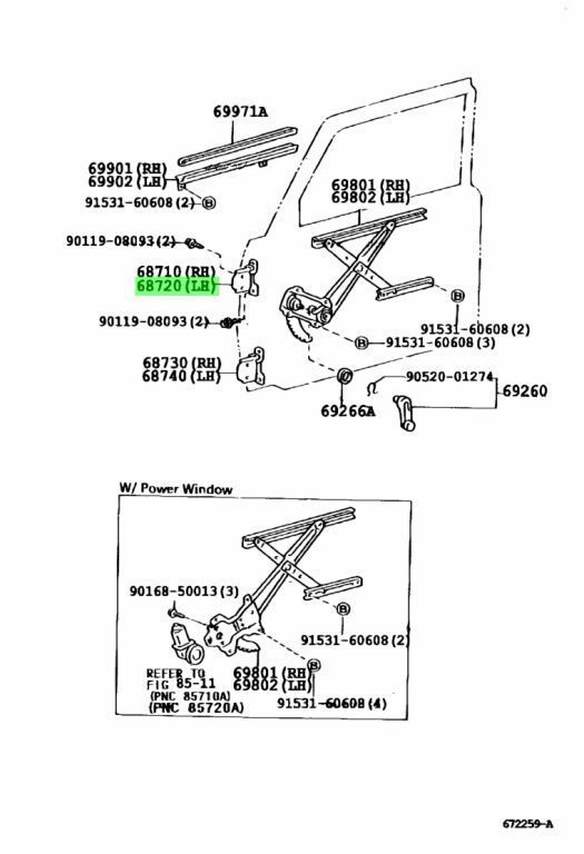 トヨタ 純正 ランドクルーザー フロントドア ヒンジ UPR 左 HINGE FRONT DOOR UPPER TOYOTA LEXUS  Genuine JDM OEM メーカー純正品 未使用