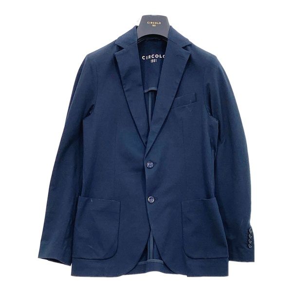 チルコロ1901 23SS ストレッチ コットン シングル ジャケット 3104-383004 2ボタン メンズ サイズ48 ネイビー CIRCOLO アウター DM13545