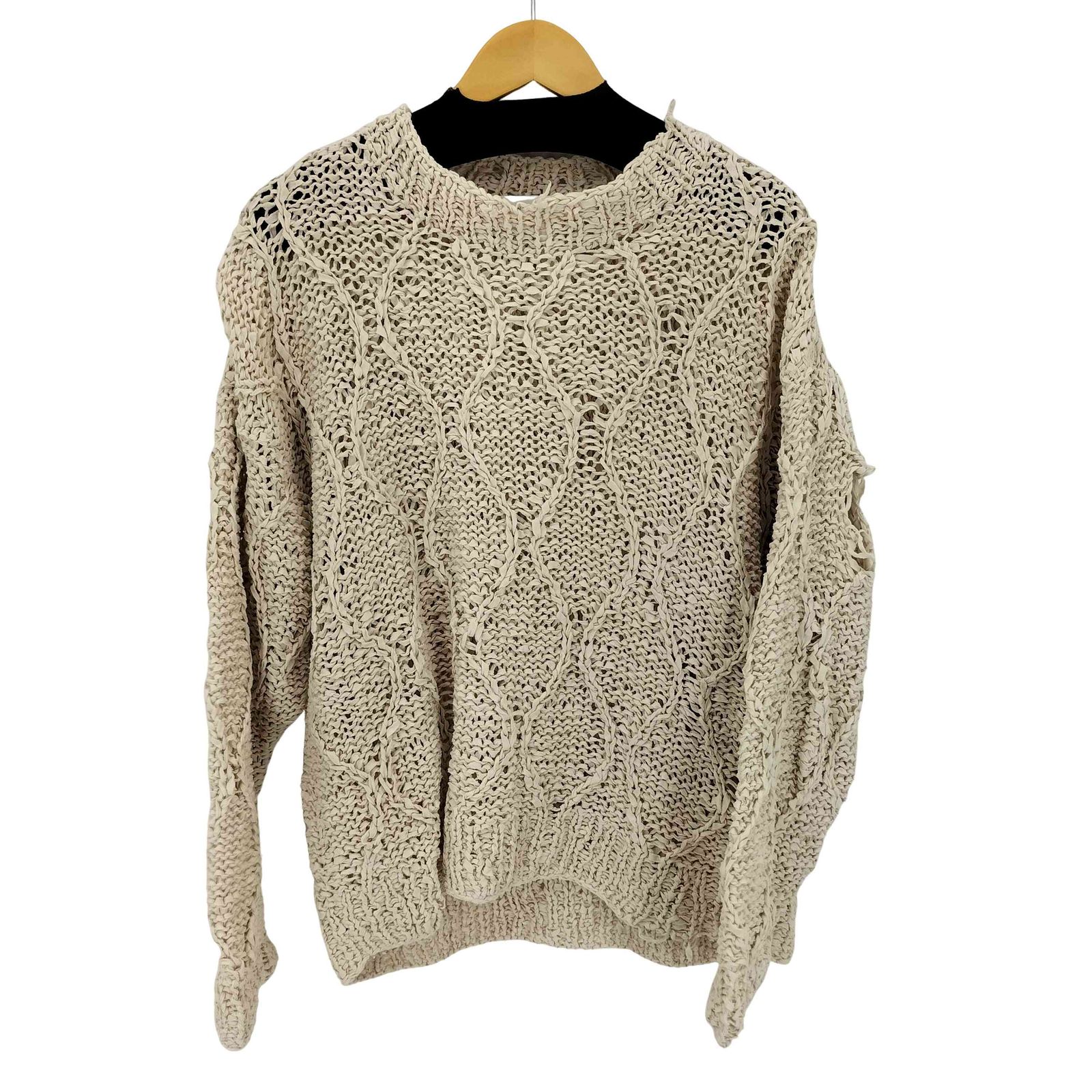 アンユーズド UNUSED 23SS Gourd Pattern Hand-Knitted Crewneck 