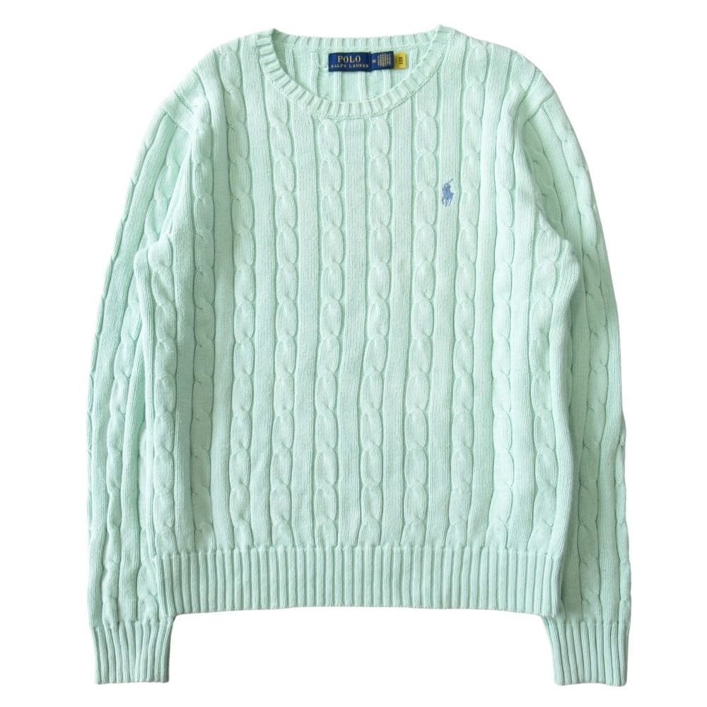 美品 POLO RALPH LAUREN ポロ ラルフローレン ケーブルニット セーター  