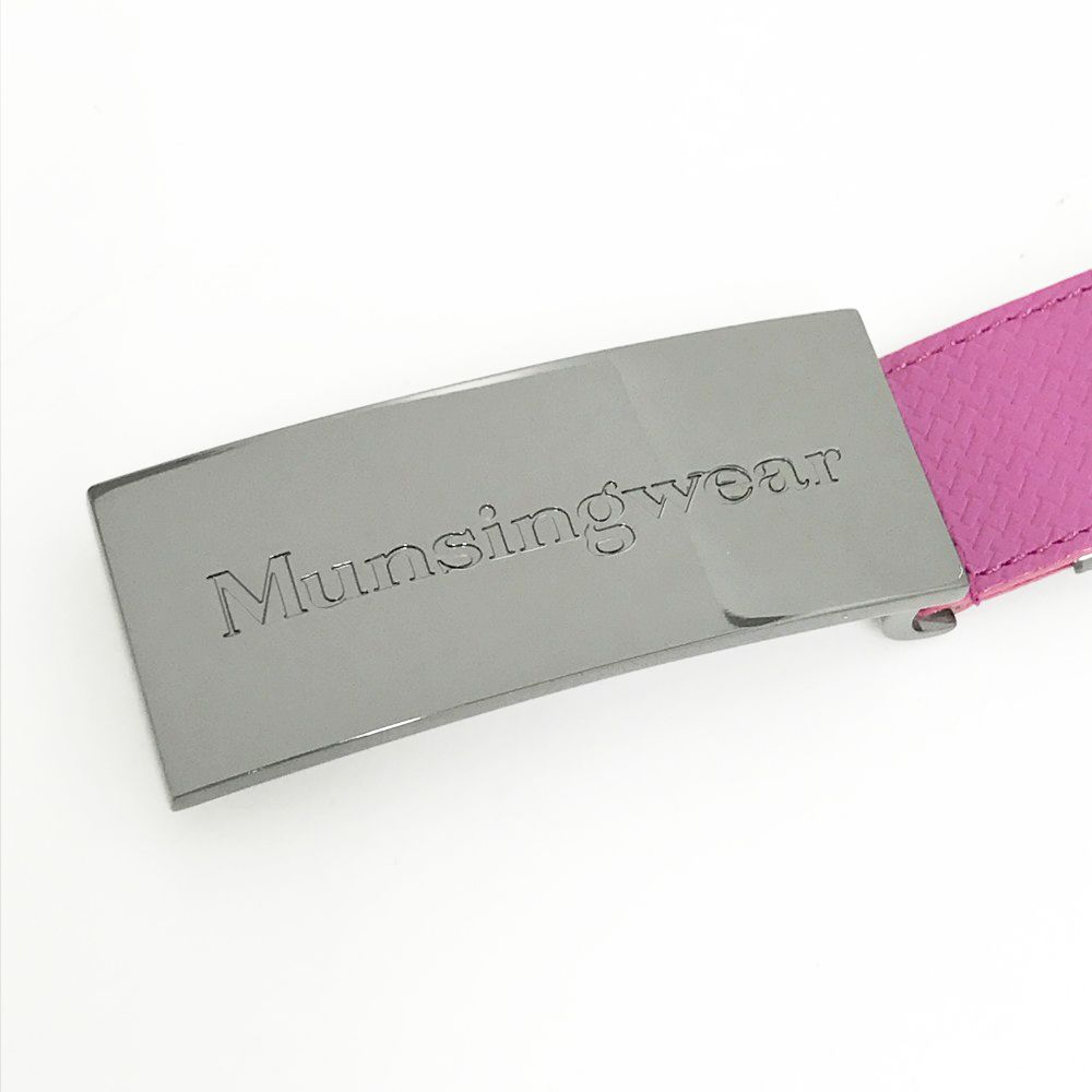 MUNSING WEAR マンシングウェア バックルベルト ピンク系