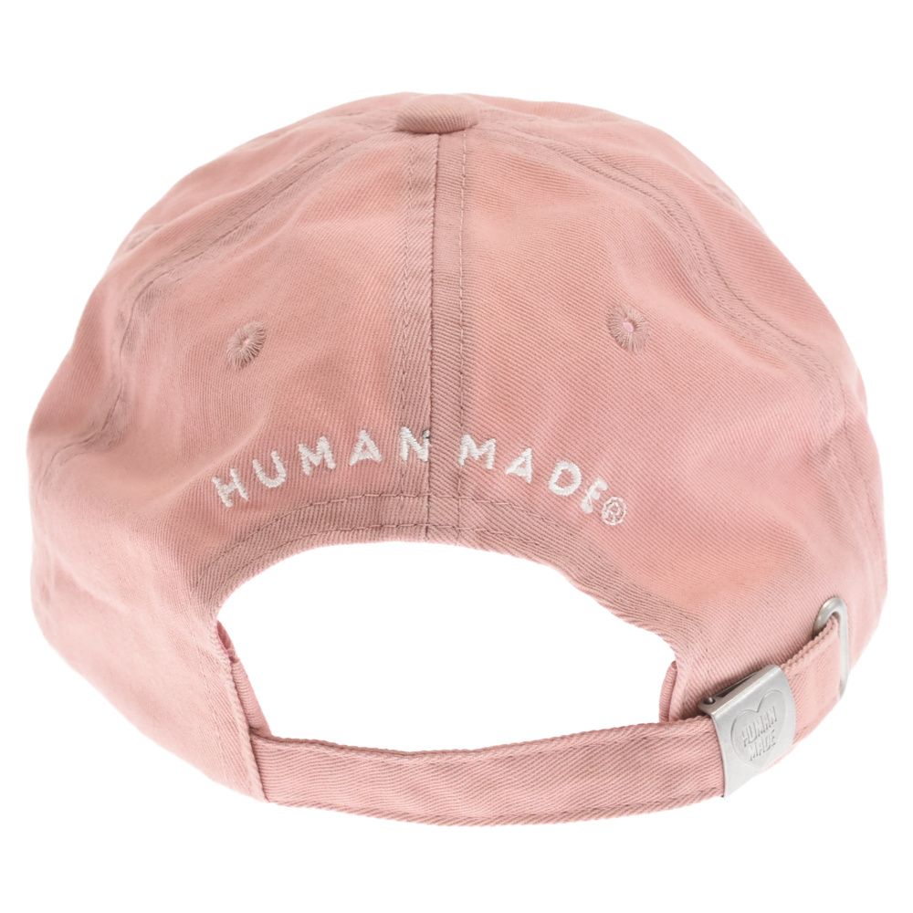 HUMAN MADE キャップ　帽子　ピンク HUMAN MADE (ヒューマンメイド) イルカ ロゴ刺繍 ベースボール