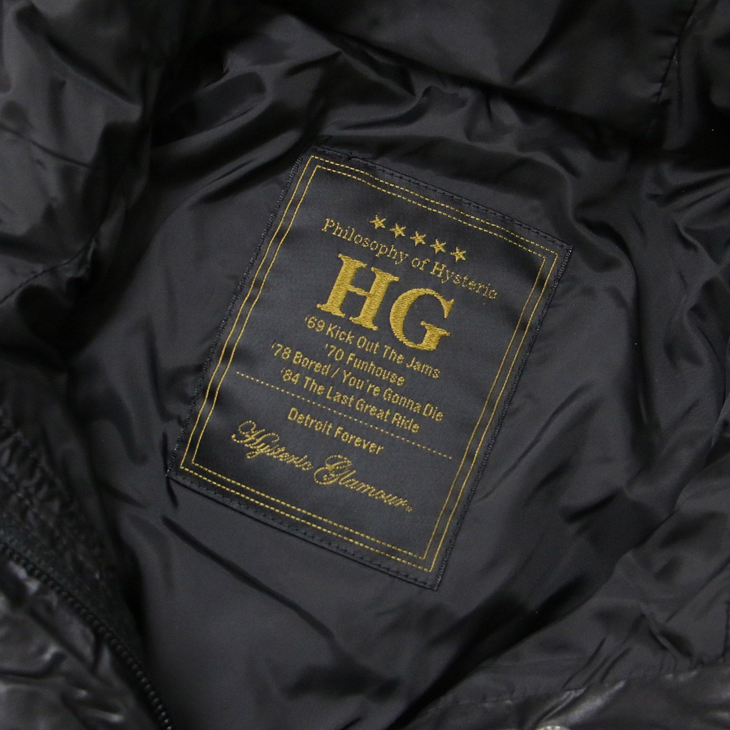 HYSTERIC GLAMOUR ヒステリックグラマー ジャケット ブラック 黒 FREE