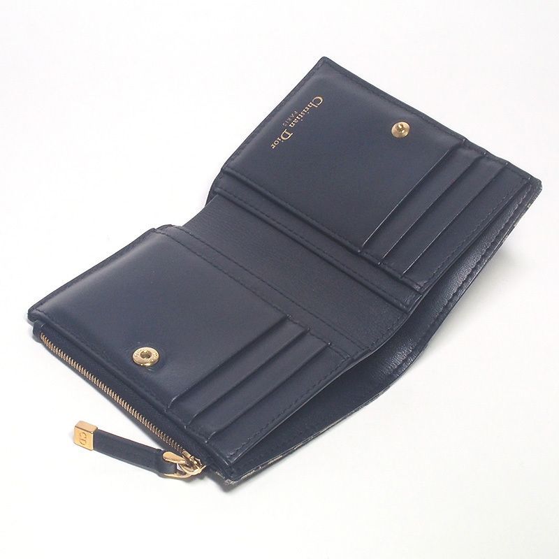 DIOR ディオール 30 Montaigne Dahlia ウォレット 30 Montaigne Dahlia Wallet Blue Dior Oblique Jacquard | DIOR