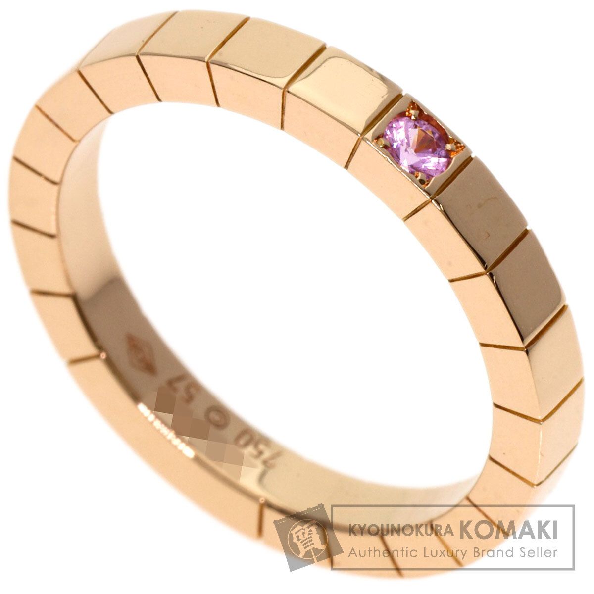 CARTIER カルティエ ラニエール ピンク サファイア 57 リング 指輪 K18PG レディース