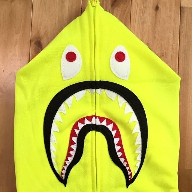 ☆2XL☆ NEON Color シャーク パーカー shark full zip hoodie a 