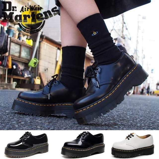 Dr.Martens ドクターマーチン 3ホール シューズ 厚底 1461 Quad 3 Eye