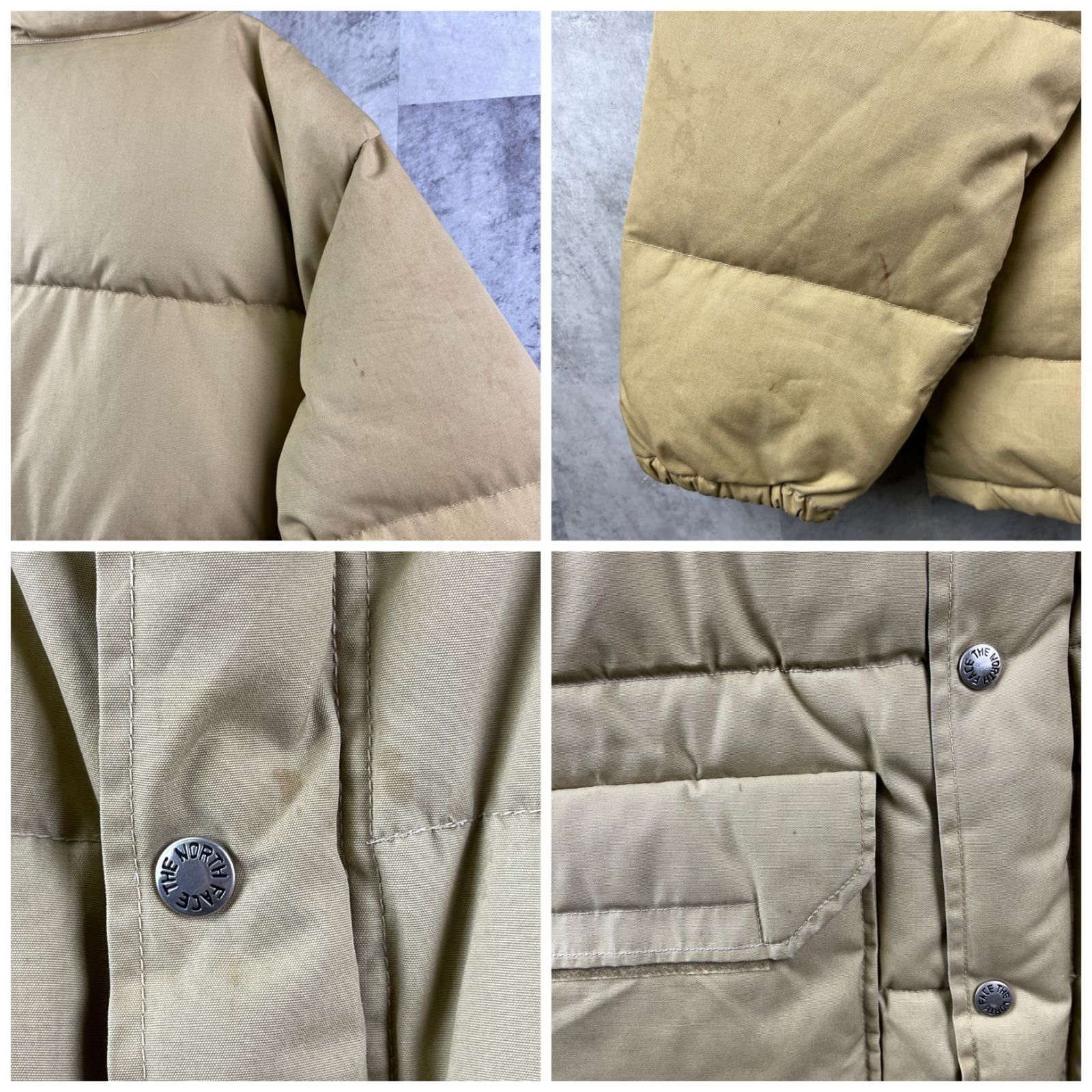 80s USA製 THE NORTH FACE ノースフェイス ダウンジャケット 茶タグ 