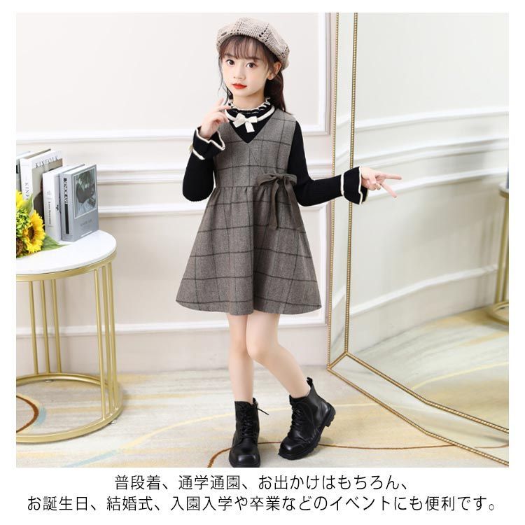 入学式 ワンピース 女の子 卒業式 黒 セット 秋 スーツ