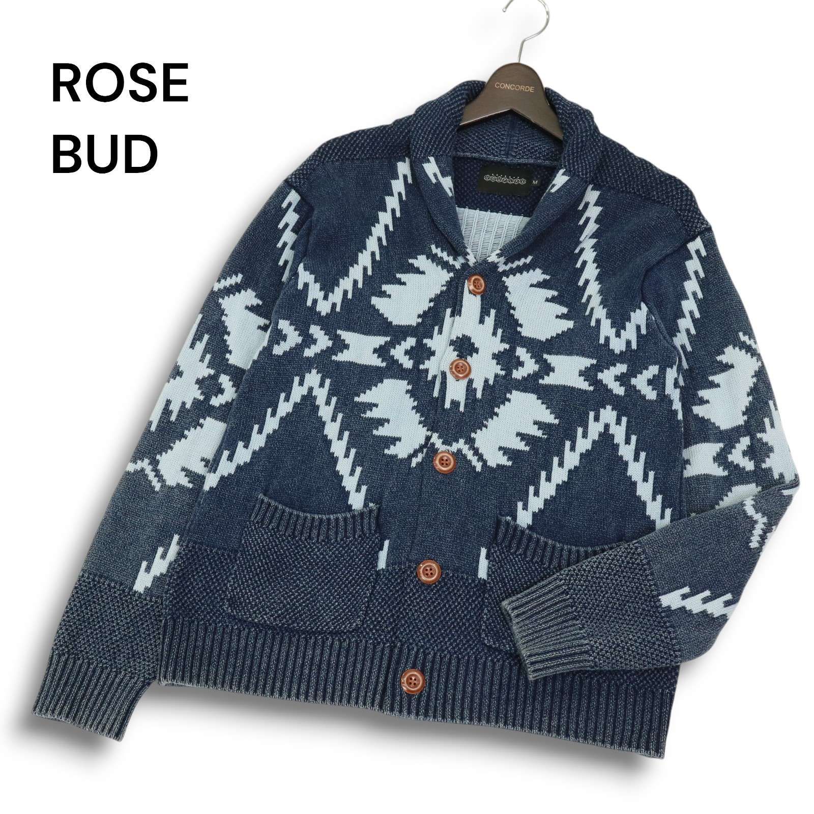 ROSE BUD ローズバッド 秋冬 ニット☆ ジャガード 幾何学 ネイティブ 