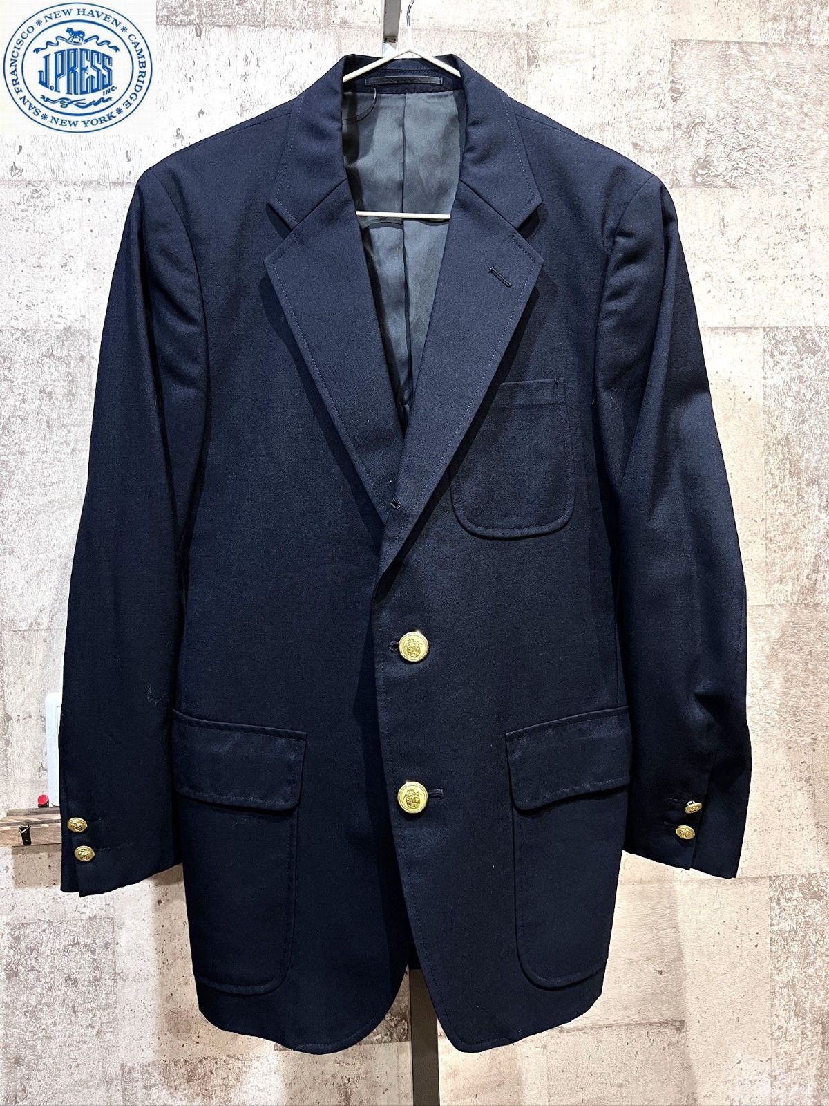 楽天市場】ジェイプレス (J.PRESS) 紺ブレザー 紺ブレ メンズ 金ボタン