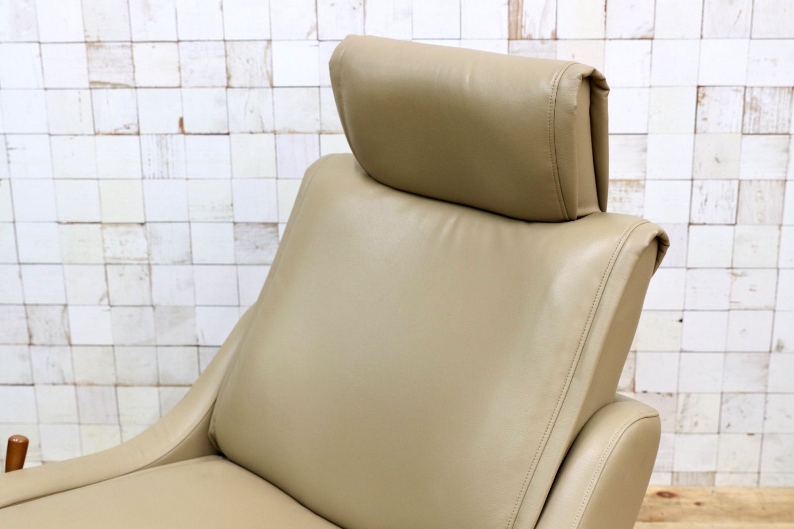 GMEH2P karimoku カリモク リクライニングチェア パーソナルチェア 1人掛け シングルソファ 回転椅子 ソフトレザー 合皮