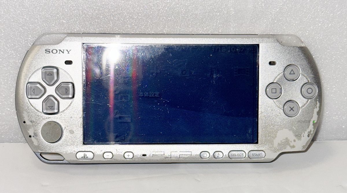 HY】【中古】SONY ソニー PSP-3000 シルバー プレイステーション
