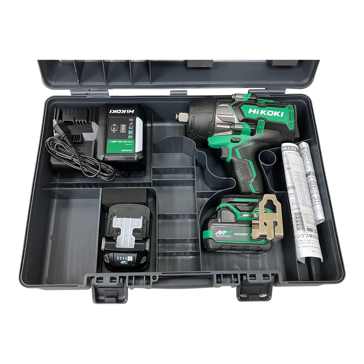 HiKOKI ハイコーキ WR36DA コードレスインパクトレンチ 36V バッテリー2個 充電器 電動工具 M10420600